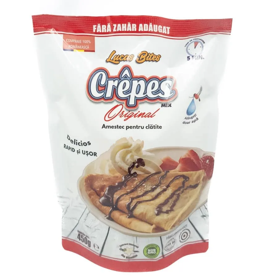 Crêpes Mix Original, Fără Zahăr Adăugat 450g